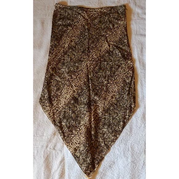 ABS by Allen Schwartz Off 5th Snake Print Pointed Skirt Size 10 - Picture 11 of 11